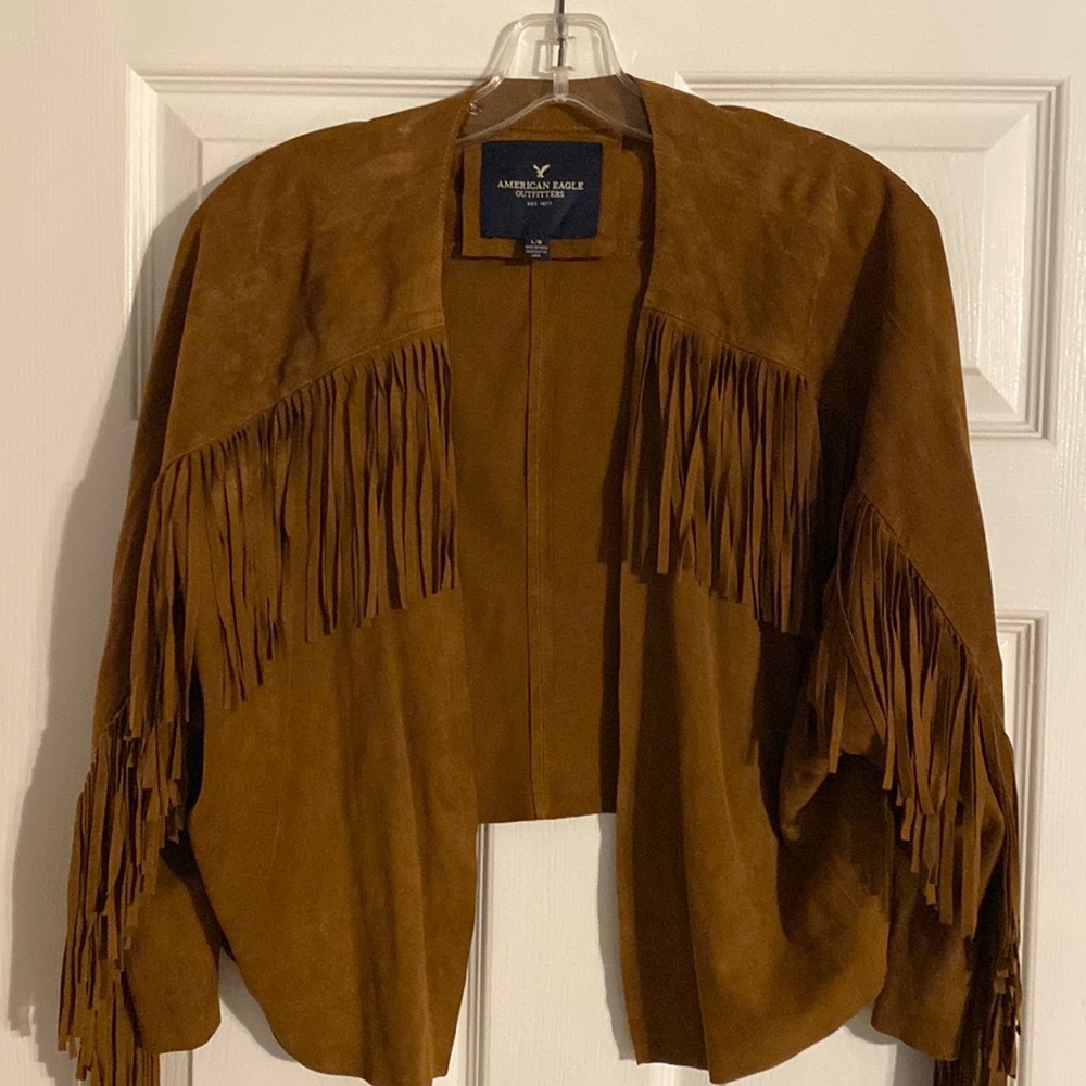 Tasseled Suede Jacket